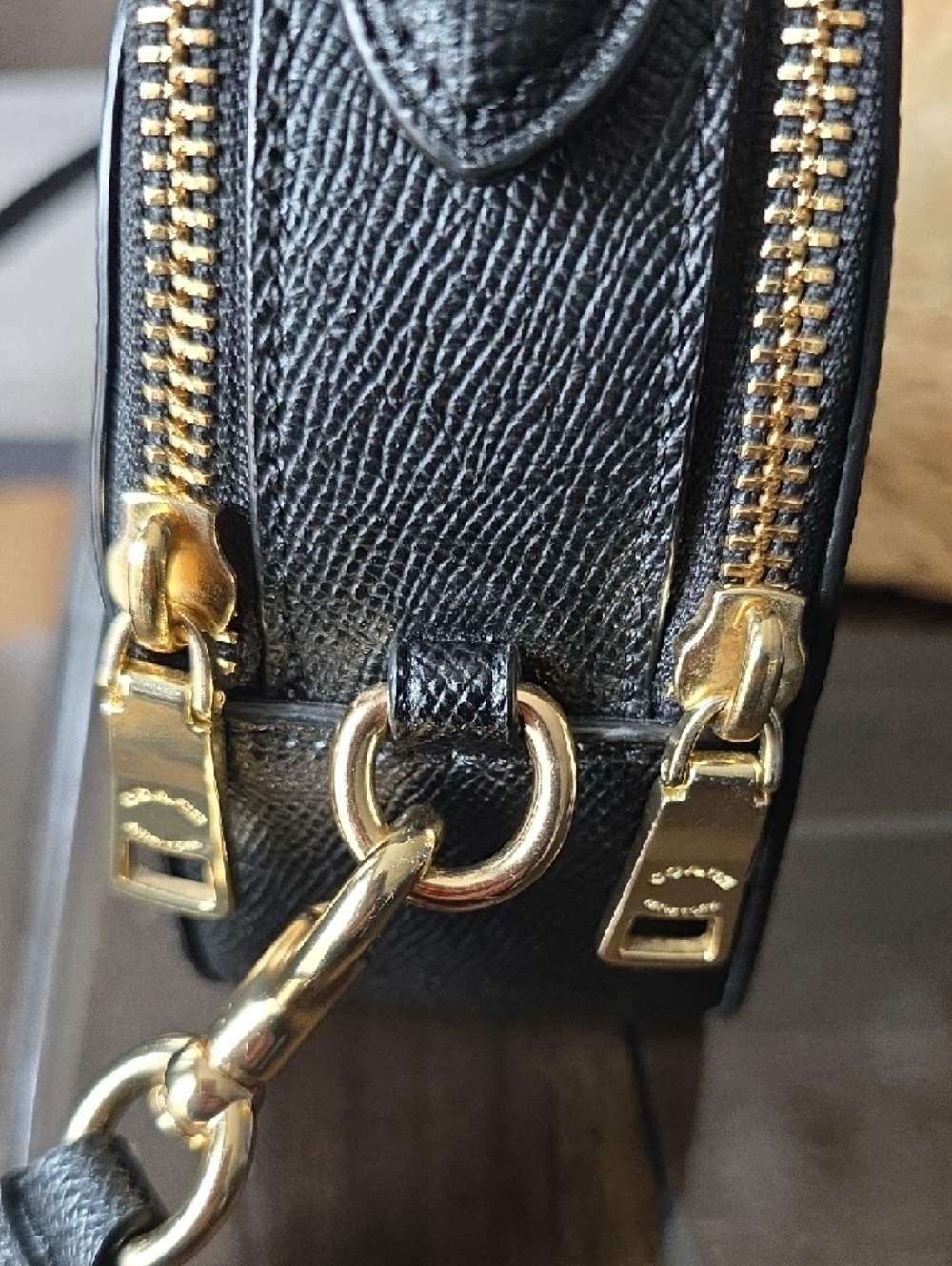Coach Black Pebbled Leather Mini Dome Crossbody - Picture 11 of 11